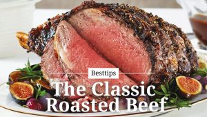 Roast beef is a dish of beef that is roasted, generally served as the main dish of meal.